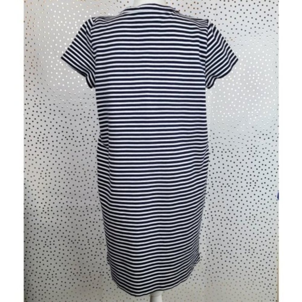 J. Crew Stripe Lace-Up Knit Dress - Picture 5 of 7